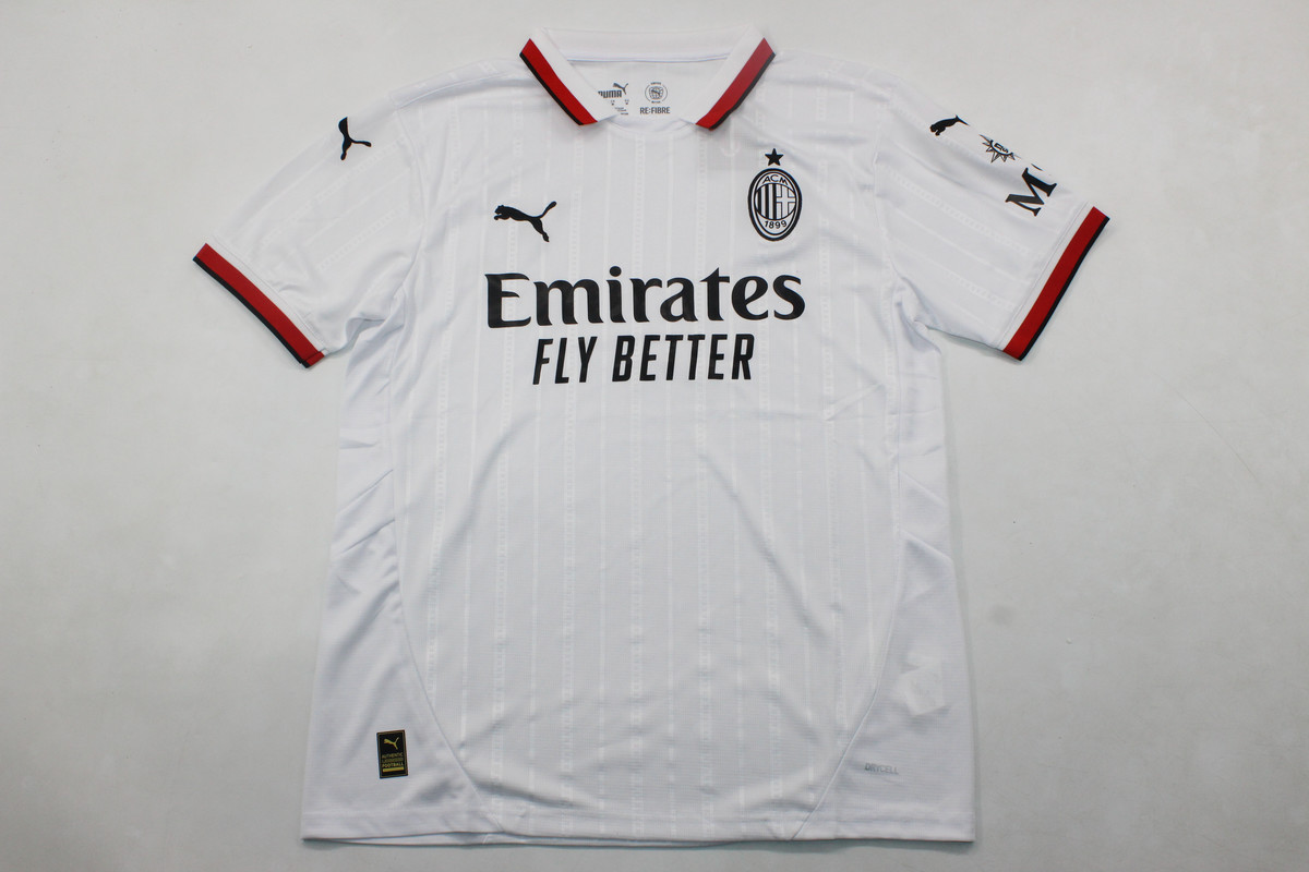 AAA Quality AC Milan 24/25 Away White Leaked Soccer Jersey